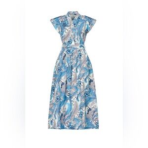 GUC Derek Lam Collective- Linen Blend Midi Dress. Size IT 38 or US 0